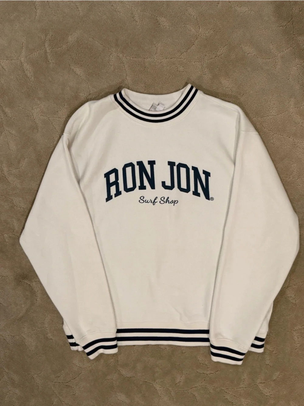 Ron Jon White Crewneck Sweater